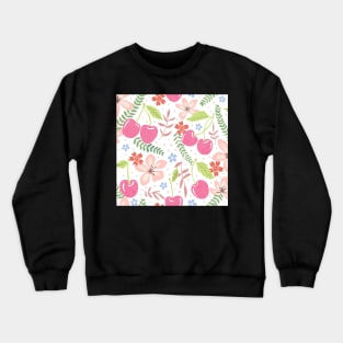 Cherry floral pattern Crewneck Sweatshirt